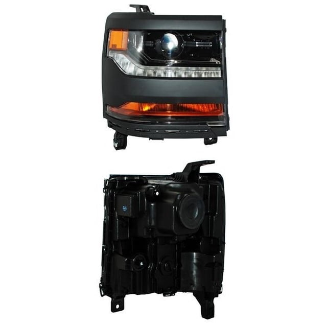 Faro Principal Pickup 2016 A 2018 Chevrolet LADO PASAJERO Filo negro P/xenón TYC .