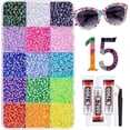 thumbnail image 1 of Bedazzler Kit with Rhinestones, 3mm Flatback Gems & Glue Pen, Complete DIY Craft Set for Nails, Phone Cases, Clothes & Art, 1 of 6