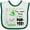 White and Green, variant on Inktastic I'm One Time to Par-tee Golf First Birthday Boys or Girls Baby Bib