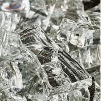 White Cloud Fire Pit Glass | 1/2", Reflective, 10 lbs