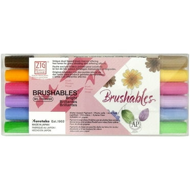 Brushables Dual-Tip Markers - 6 Color Set (BRIGHT)