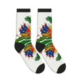 thumbnail image 4 of Men's Coat Of Arms Of ?haitians Novelty Athletic Socks Women's Digital Printing Funky Patterned Crew Socks, 4 of 7