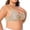 Beige, variant on Women's Full Coverage Unlined Underwire Bra, Lace & Mesh See Through Bra, Plus Size Inspired Retro Bra Beige L