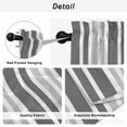 thumbnail image 5 of Grey Stripe Kitchen Curtains, Farmhouse Minimalist Striped Light Filtering Window Curtain Panels, 2Pcs Rod Pocket Window Treatments Set for Living Room Bathroom Bedroom 42x63 Inches, 5 of 9