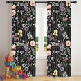 thumbnail image 5 of Blackout Kids Curtains,Pioneer Flower Floral Print Pattern Childrens Insulated Curtains Set Of 2,Bedroom Essentials,Toddler Room Decor 42"x84", 5 of 5