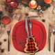 thumbnail image 5 of XWSHYW Decoraciones Navideñas Calcetines Navideños Juego de Cuchillo y Tenedor Decoración de Mesa Bordado Accesorios Navideños Juego de Cuchillo y Tenedor Decoración Navideña Colgante, 5 of 5