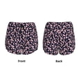 thumbnail image 3 of Balery Flower Pantalones cortos deportivos para mujer con forro y dos bolsillos, elásticos, para entrenamiento, gimnasio, yoga-Small, 3 of 7