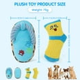 thumbnail image 4 of Jewyow Dog Toys for Small Dogs, Shoes and Sock Dog Toys Squeaky Set, Training Puppy, Chew Level 1, 4 of 7