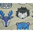 thumbnail image 5 of oneOone Polyester Spandex Beige Fabric Cute Animal Face Pattern Fabric For Sewing Printed Craft Fabric By The Yard 56 Inch Wide, 5 of 5