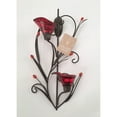 thumbnail image 3 of Zingz & Thingz Ruby Blossom Candle Wall Sconce - 14.75" - Red and Brown, 3 of 4