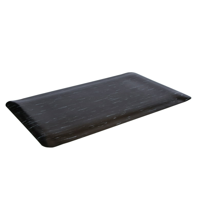 Cushion-Step Marbleized Rubber Mat, 36 x 60, Black Cushion-Step Marbleized Rubber Mat, 36 x 60, Black