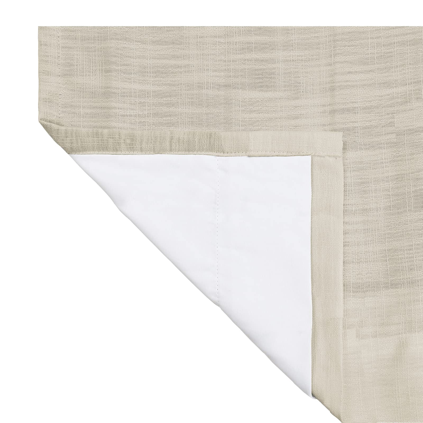 Linen Textured Pinch Pleat Curtain for Living Room, Room Darkening Window Curtain Panel for Bedroom, Privacy Drape with Double Layer (72 x 84 Inches, 1 Panel, Sand Beige) outdoor curtains