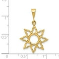 thumbnail image 4 of Finest Gold 14K Yellow Gold Sun Charm, 4 of 4