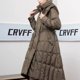 thumbnail image 5 of Chaqueta de invierno para mujer, abrigos largos de plumas, cordón, cintura estrecha, bolsillos, prendas de vestir exteriores, resistente al viento, chaqueta de plumas gruesa con capucha para mujer, 5 of 5