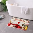 thumbnail image 3 of FJPT Sweet Kitchen Non Slip Flannel Polyester Floor Mat For Bathroom Kitchen Bedroom Decor 16x24 inch, 3 of 5