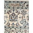 thumbnail image 6 of Pasargad Home 103" x 145" Hand-Knotted Silk & Wool Area Rug in Navy/Ivory, 6 of 7
