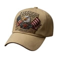 thumbnail image 2 of USA 250 Year Anniversary Hat for Men Women Khaki, America 250 Merchandise Sun Protective Baseball Cap 1776-2026 Outdoor Veterans Day, 2 of 6