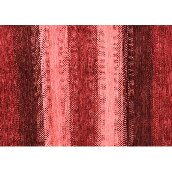 Ahgly Company Indoor Rectangle Abstract Red Modern Area Rugs, 4' x 6'