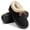 Black, variant on Knivor Cozy Bootie Slippers for Women with Cute Bow Fuzzy Slippers Slip On Warm Furry Ankle Bootie Slippers Anti-Slip Sole for Indoor Outdoor House Shoes