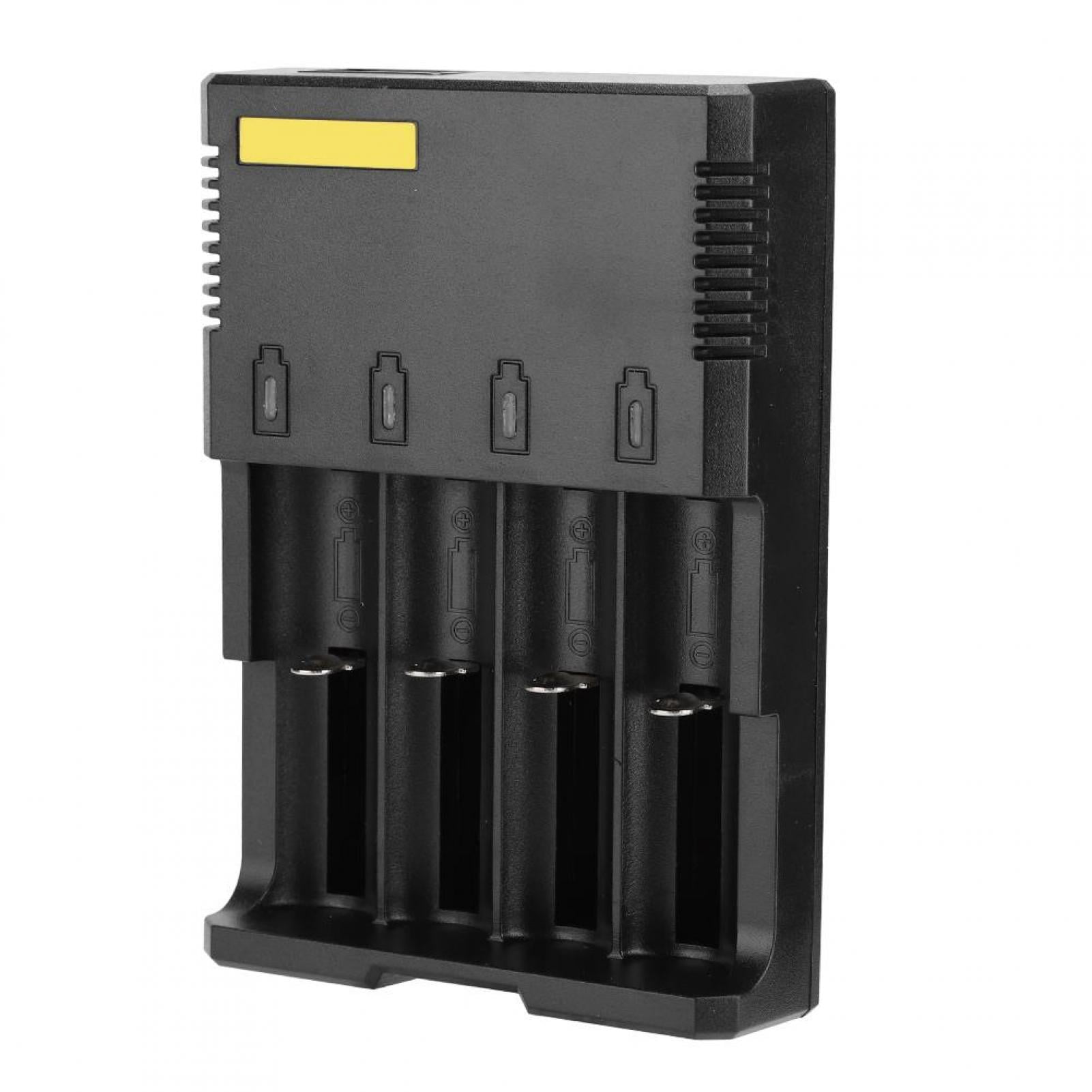 Wchiuoe Battery Trickle Charger,4Slot ABS Battery Charging Device