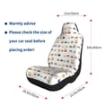 thumbnail image 3 of Uemuo Colorful Trains Pattern Car Seat Covers for Front Seats Waterproof Seat Covers for Cars, Universal Auto Front Seats Protector Fits for Car-, 3 of 6