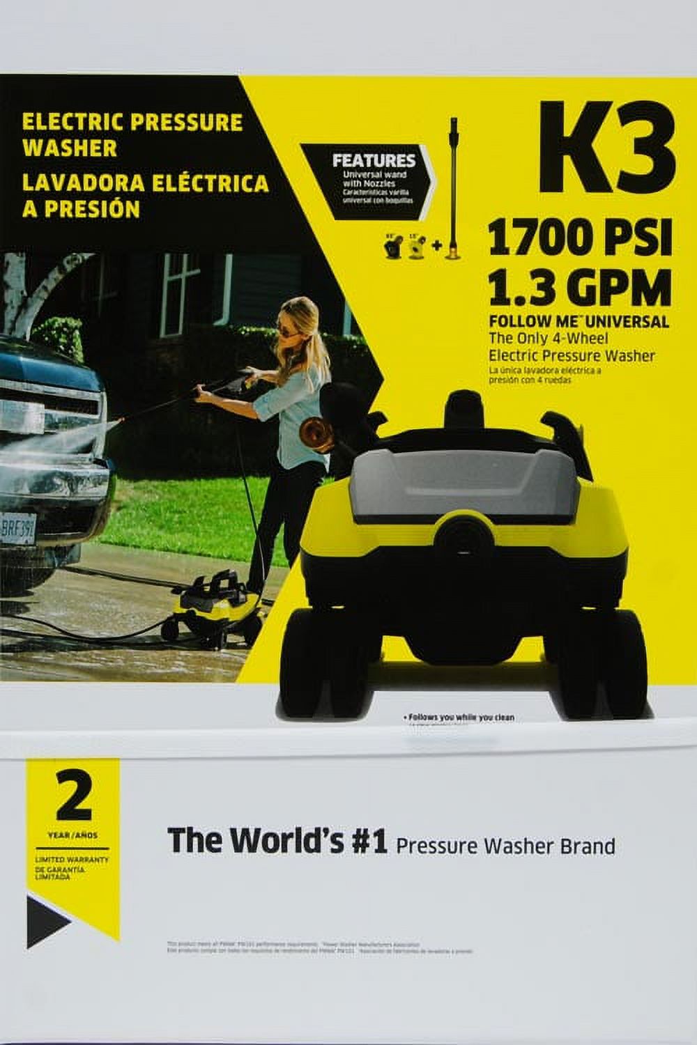 Karcher K3 Follow Me Universal 1700 PSI Electric Pressure Washer - image 2 of 4