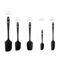 thumbnail image 6 of DI ORO Seamless Series 5-Piece Silicone Spatula Set - 600°F Heat-Resistant Rubber Spatulas - Pro-Grade Kitchen Utensil Set - LFGB Certified and BPA Free Silicone - For Cooking and Baking (Black), 6 of 9