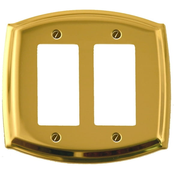 Interrupteur plaqué laiton double brillant colonial d'Atron Electro Industries