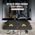 thumbnail image 2 of KFFKFF Rubber Threshold Ramp Door Ramp 3" Rise 33069 lbs Load Rubber Curb Ramp, 2 of 9