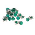 thumbnail image 1 of KLKCMS 12 Pcs Pendentif en Alliage Filigrane Creux avec Perles de Verre Cristal Bleu Paon, 1 of 9