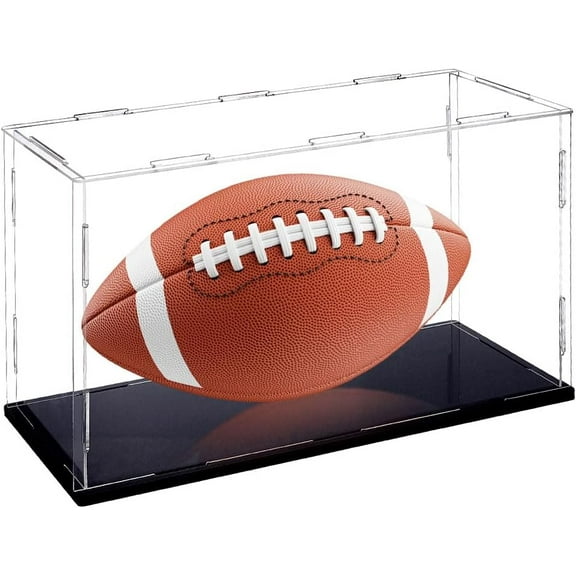 Acrylic Baseball Display Case Clear Hat Display Case Dustproof Display Box with Black Base Display Cases Cube