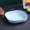 thumbnail image 2 of Wheat Straw Plates Lightweight Unbreakable Dinner Dishes Plates Set Non-Toxin Dishwasher & Microwave Safe BPA Free and Healthy, 2 of 6