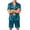 BlueB&06#0622L, variant on Garbnen Silk Mens Pajama Shorts Set 2 Piece Short Sleeve Button Down Sleepwear Pjs Shorts Set Cozy Mens Loungewear Sets Shorts Blue XXL