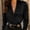 Black, variant on Women's Deep V-Neck Long Sleeve Blouse Ruched Trendy Top for Dressy Casual & Business, XL