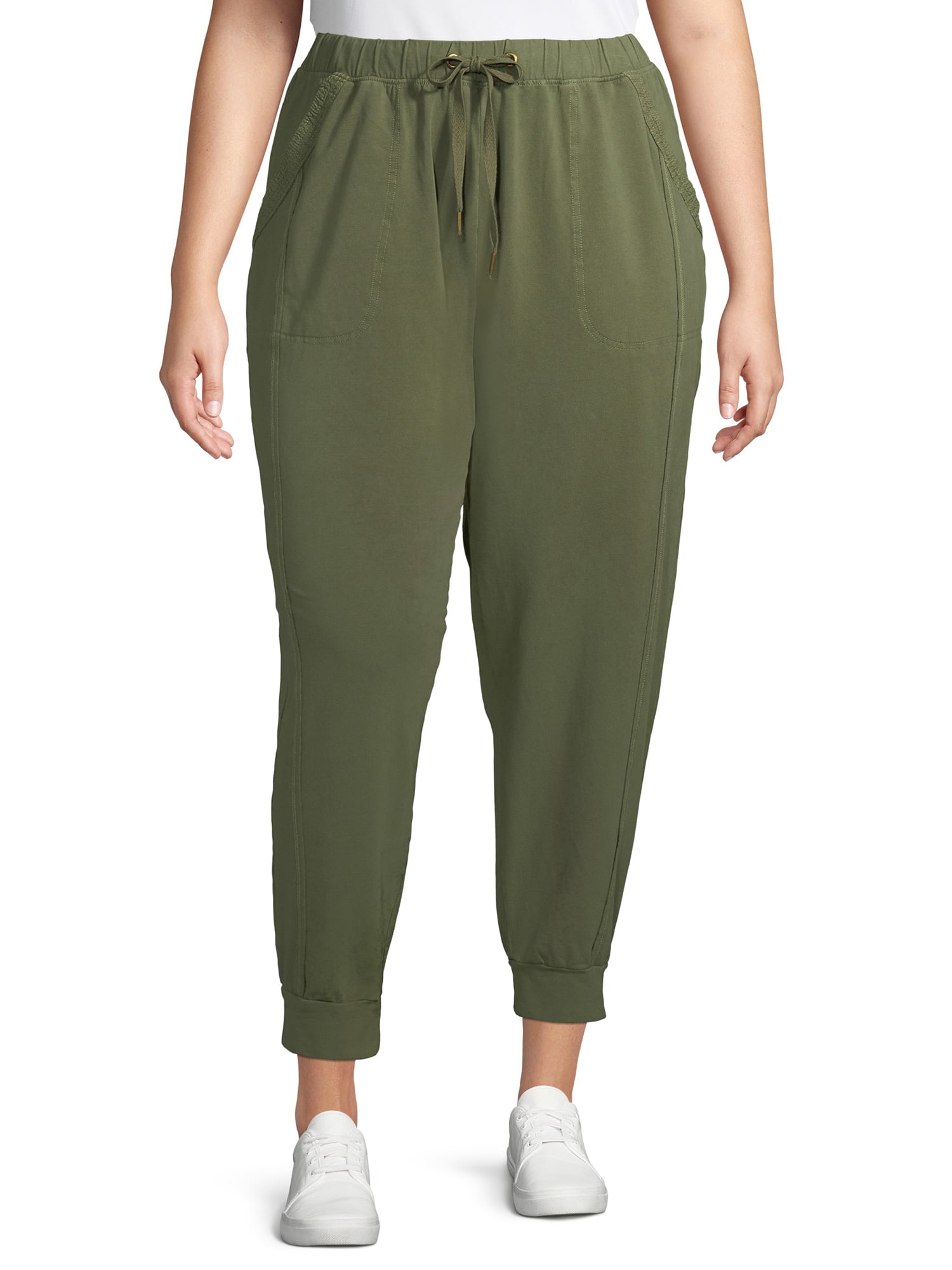 Terra & Sky Women's Plus Size Knit Joggers - Walmart.com