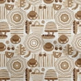 thumbnail image 1 of oneOone Rayon Brown Fabric Beach Sewing Craft Projects Fabric Prints By Yard 56 Inch Wide, 1 of 4