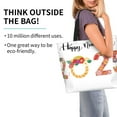 thumbnail image 2 of Balery 2025 New Year'S Bolsa Tote Estilo Estético con Cremalleras, Bolsa de Hombro, Bolsa de Compras Grande y Plegable, 2 of 8