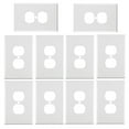thumbnail image 1 of axGear Single Gang Duplex Receptacle Decorator Wall Plate10 PCS, 1 of 2