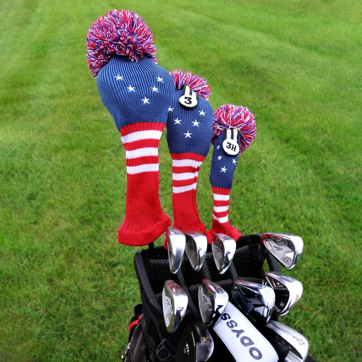 Izzo 90140 Vintage Patriot Hybrid Headcover