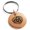 Rose, variant on Stainless Steel Triskelion Odin's Horn Knot Viking Engraved Small Medallion Circle Charm Keychain Keyring