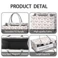 thumbnail image 4 of Large Capacity Tote Bag,White Buffalo Skull Flower Arrow Pattern Handbag Fashion Luxury Tote Bag,15.7"x13"x 5.1" Inches,Laptop Compatible, 4 of 6