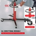 thumbnail image 7 of Luku Transmission Jack, Hydraulic Telescoping Transmission Jack, 2-Stage Transmission Jack Stand 1/2 Ton Capacity with Foot Pedal, 360° Swivel Wheel 1322 LBS, 7 of 7