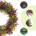 thumbnail image 2 of Unique Bargains Boxwood Wreaths for Front Door Fall Decorations Farmhouse Wreaths Colorful, 2 of 7