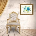 thumbnail image 3 of Loreth, Lanie 32x24 Gold Ornate Wood Framed with Double Matting Museum Art Print Titled - Blooming Blues, 3 of 4