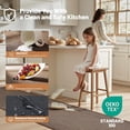 thumbnail image 6 of Kitchen Rugs Non Slip Washable 17.3x30, Cushioned Rugs for Kitchen Floor, Absorbent Runner Rug Mats with Rubber Backing for Kitchen, Hallway, Bathroom, Bedroom, Office,  Brown, 17.3"x30", 6 of 6