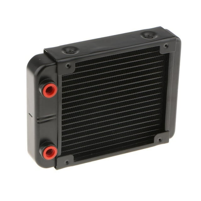 Radiador De Enfriamiento , G1 / 4 Pulgadas 120 Mm Aluminio Radiador De Computadora Enfriador De Agua Refrigerador De 18 Tubos Intercambia Macarena Refrigeración del radiador del ordenador