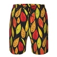 thumbnail image 3 of Pofeuu Autumn With Leaves Prin Men's Swim Trunks Quick Dry Bathing Suit Swimming Board Shorts Mesh Lining Beach Swimwear-XX-Large, 3 of 6