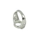 thumbnail image 3 of Bisel Redondo ajustable de Flores en blanco Sunnimix Latón de plata, 3 of 6