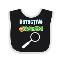 Inktastic Detective in Training Boys or Girls Baby Bib