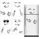 thumbnail image 1 of 4 pegatinas para refrigerador, bonita cara deliciosa, pegatina para refrigerador de cocina, cara feliz, cocina eléctrica, pegatina de pared para nevera, decoración ER, 1 of 5